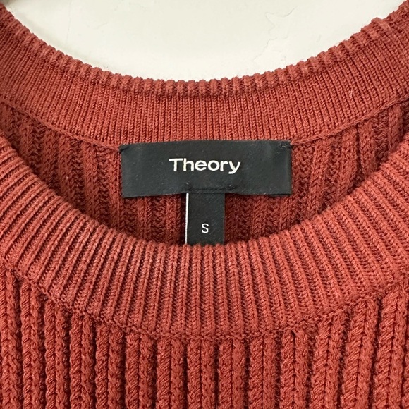 THEORY Waxson Rib Tank Sweater, Red - Picture 8 of 13